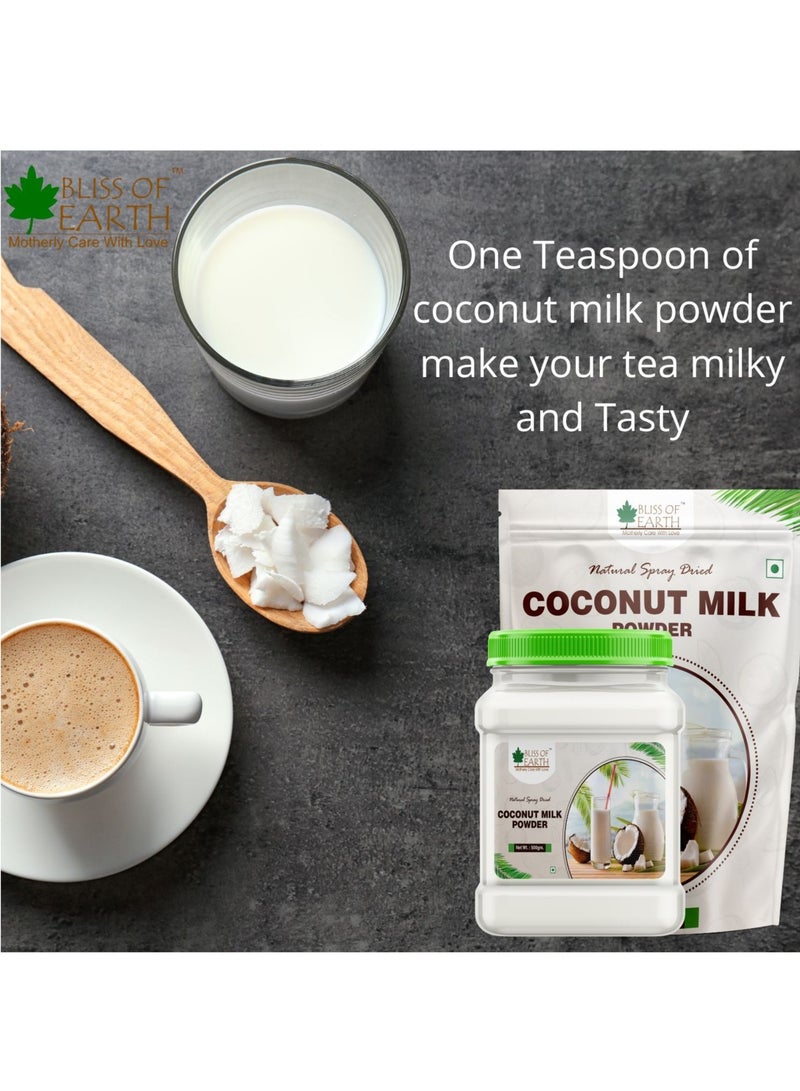 BLISS OF EARTH 1KG Coconut Milk Powder Natural Spray Dried Great for tea coffee gravies sweet making - Image 5
