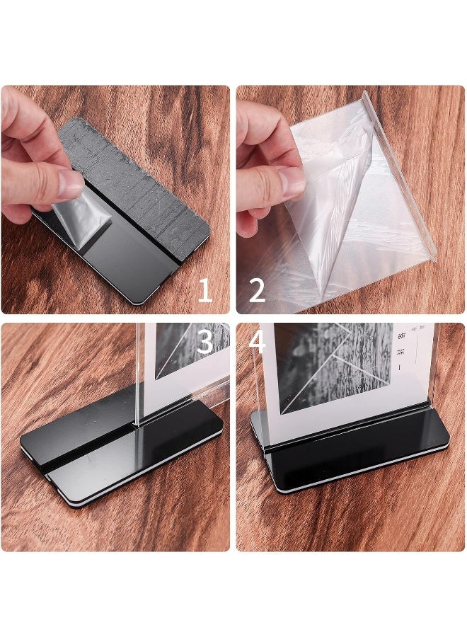 TPGP Pack of 2 A6 Acrylic Table Stand Advertising Stand Menu Card Holder Acrylic Stand for Photos, Office, Restaurant, Cafe, Shop - Image 3