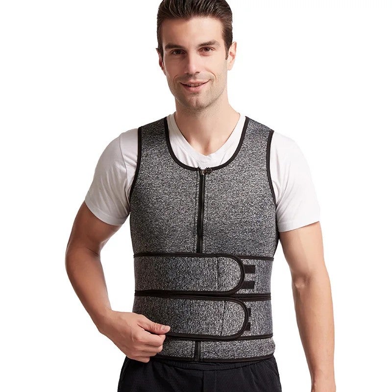Bluejw Logo Colombian Faja Waist Trainer for Women & Men, Sweat Workout Belt, Gym Trimmer Corset with Double Bandage Wrap & 2 Band Strap - Image 3