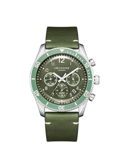 Lee Cooper Men's Leather Multi Function Watch LC08260.375 - 42 mm