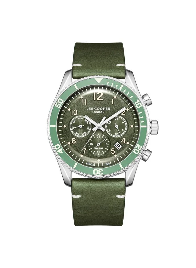 Lee Cooper Men's Leather Multi Function Watch LC08260.375 - 42 mm