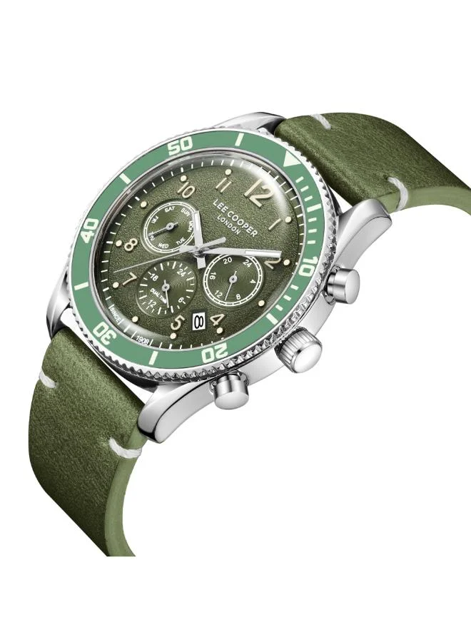 Lee Cooper Men's Leather Multi Function Watch LC08260.375 - 42 mm