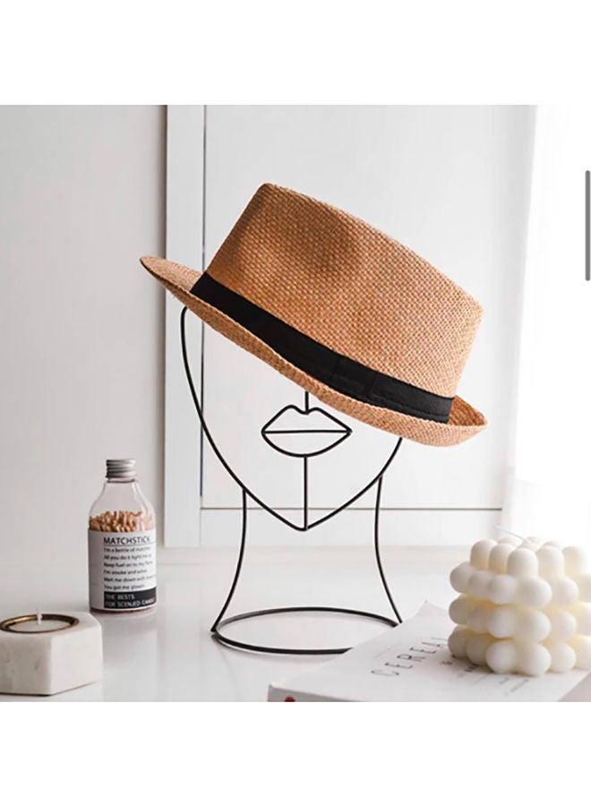 Y&D Face-Shape Hat Display Stand Black 22x19x44cm - Image 4