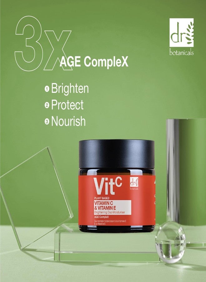 Dr Botanicals Vitamin C & E Brightening Duo Moisturizer - 2.0 Fl Oz | Reveal Your Radiant Glow with our Anti-Aging Formula - Vitamin C for Brightening, Vitamin E for Protection - For Day and Night - Image 4
