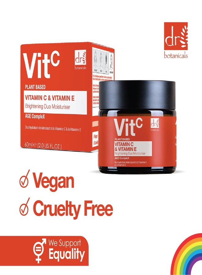 Dr Botanicals Vitamin C & E Brightening Duo Moisturizer - 2.0 Fl Oz | Reveal Your Radiant Glow with our Anti-Aging Formula - Vitamin C for Brightening, Vitamin E for Protection - For Day and Night - Image 5