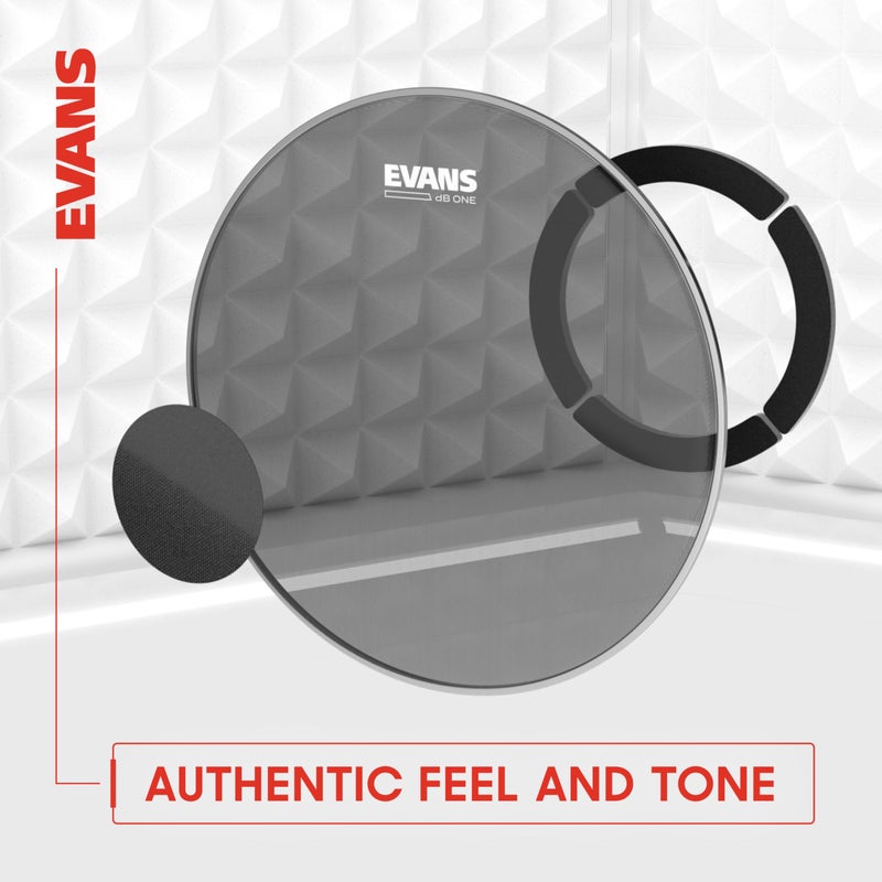 Evans Drum Heads - dB One Snare Batter Drum Head - Reduces Volume - Balanced, True-to-Kit Tones - 14 inch - Image 2