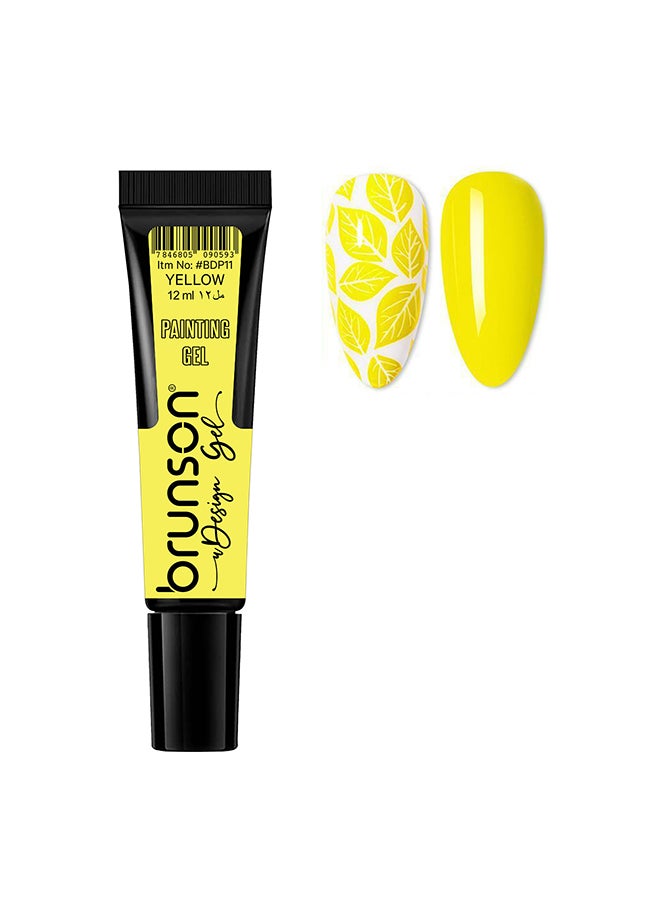 brunson Gel Polish Nail Art Gel Liner - 1 pcs 12ml Classic Color Gel Art Paint for Nails Built Thin French Line Nail Art Brush in Gel Pens Soak off Manicure Salon Nails Art BDP11  - Image 1