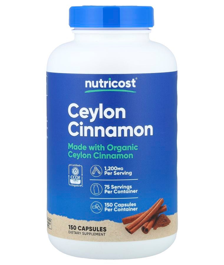Ceylon Cinnamon 150 Capsules (600 mg per Capsule)