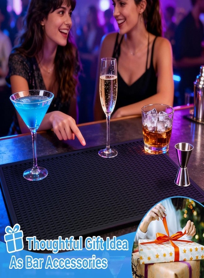 KolorFish Bar Mat Bar Mats for Countertop, Bar Spill Mat for Bartending, Bartender Kit Bar Accessories, Non-Slip Bar Mat for Counter (Black) 45 X 30 cm - Image 5