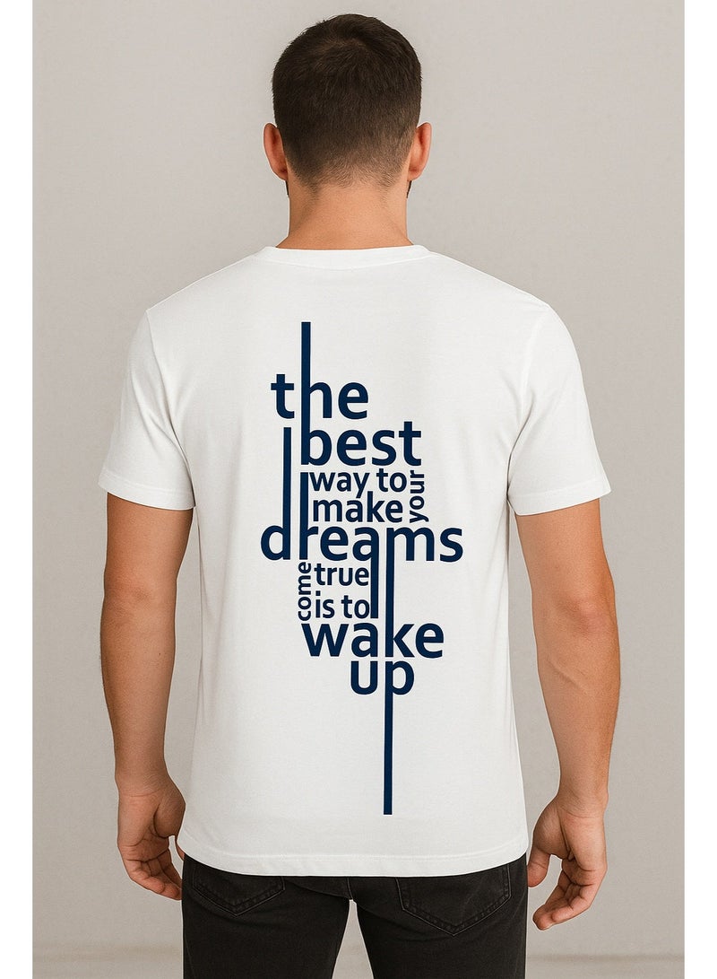 تي شيرت رجالي فاخر من اتش اف ايه، مصنوع من القطن الناعم والمتين بنسبة 100%. يتميز التي شيرت بتصميمه الأنيق بياقة دائرية وأكمام قصيرة، مما يمنحك التوازن المثالي بين الراحة والأناق