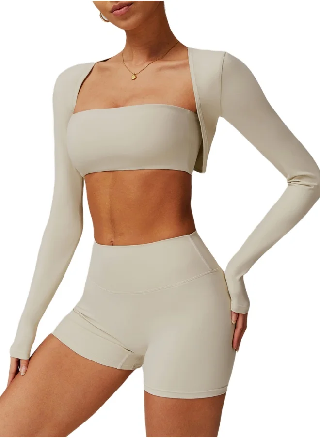 KAWN.YOGA Fitted Crop Top Long Sleeve