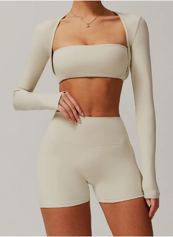 KAWN.YOGA Fitted Crop Top Long Sleeve