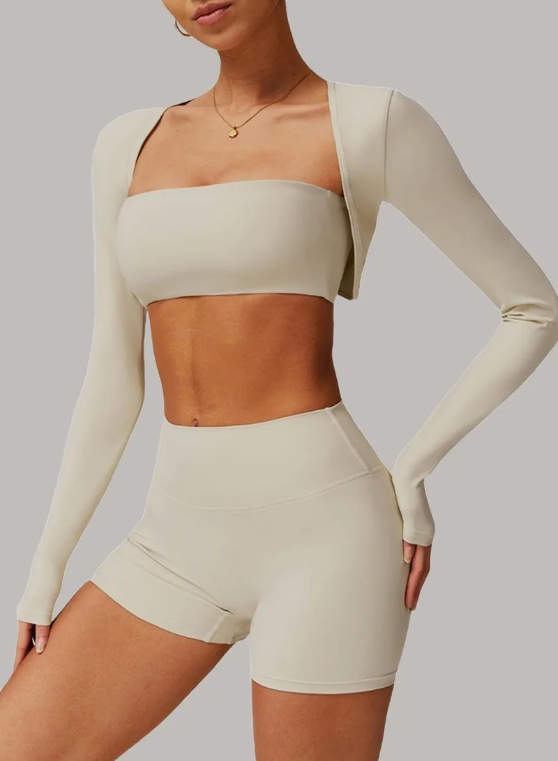 Fitted Crop Top Long Sleeve