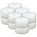 Tribello Clear Tealight Candles, 12 Pack, White | 4.5 Hour Long Burning Unscented Clear Cup Tea Light Candles | for - Image 2