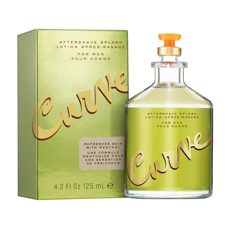 Curve Aftershave Splash Lotion for Men, Gift for Him, 4.2 fl oz - Image 1