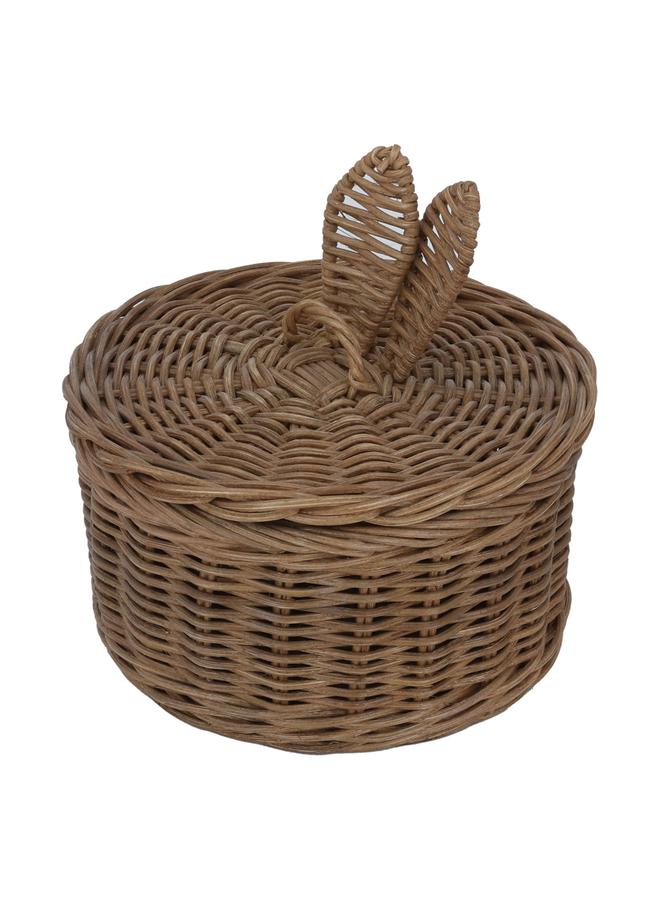 السيف  سلة تقديم دائرية من الخيزران مع غطاء 19 - Image 2