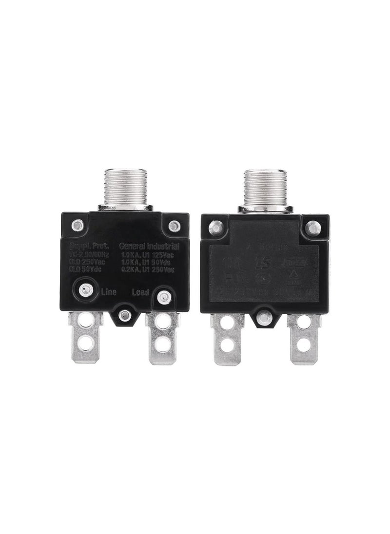 Generic - AC 125/250V Reset Thermal Switch Circuit Breaker Over Current Overload Protector for Generator(10A) - Image 1
