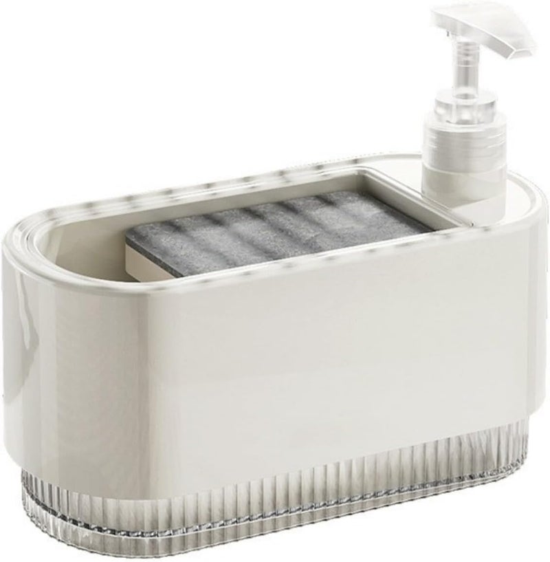 Modern Kitchen Dispenser for Detergent Hygienic Leak Pumps Sponge Holder Food Grade Bottle Easy Press Dishwashing Dispenser - Image 1