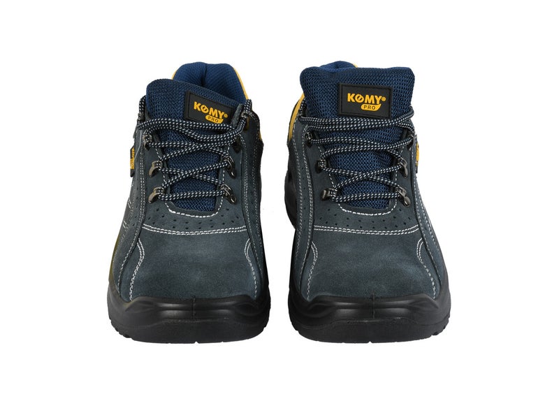 Komy Pro Series Premium  Engineer Low Ankle Safety Shoes - S1PL SR Non Metalic With Composite Toe Cap, Kevlar Midplate, Antistatic EVA , PU Out Sole, Super Slip-Resistant , Breathable & Abrasion Resistant Mesh Lining   & Cow Suede Leather - Model No: KMS220L - Image 1