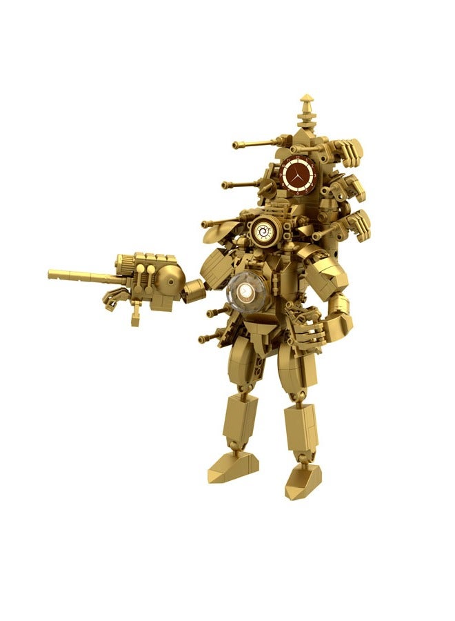 general Toilet man monitor man building block toys, Skibidi building game, TV man series building blocks, home decoration gifts for family and friends - Image 1