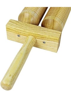 Megarya Megarya Two Tones Wooden Agogo With Drumstick  - Image 2