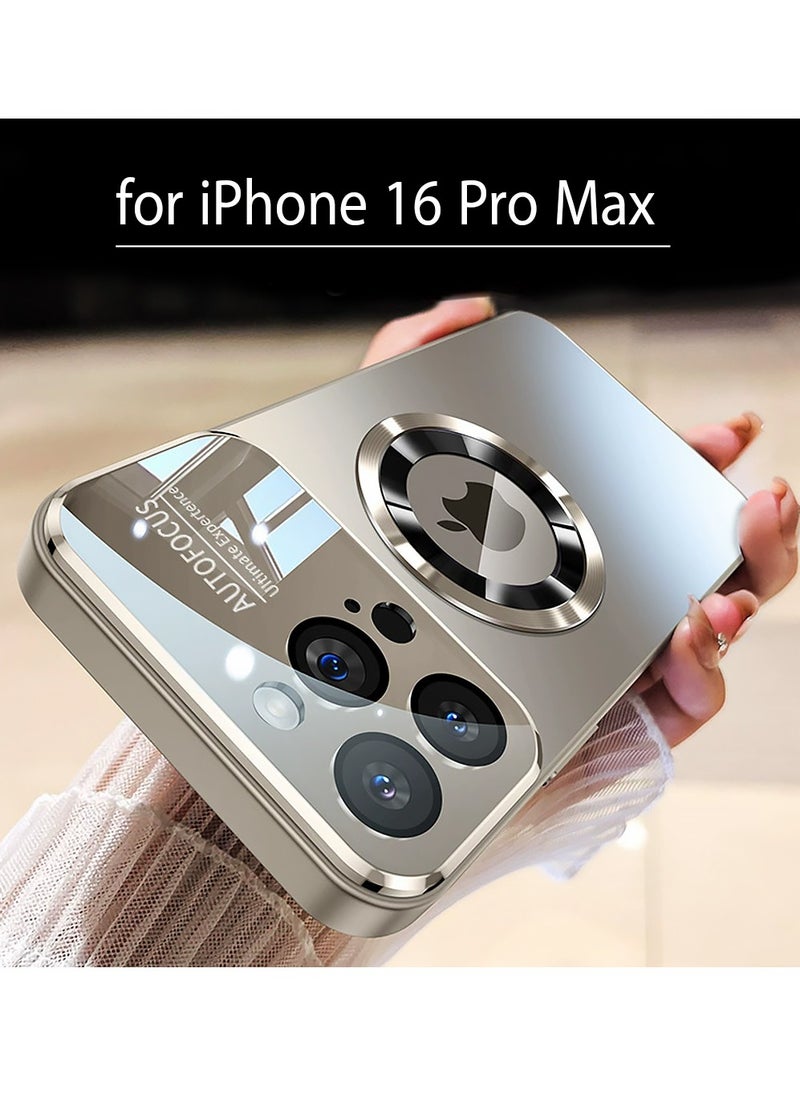 X-level Magnetic Case for iPhone 16 Pro Max,Camera Lens Protector with Full Window Cover,Visual Identity,Scratch-resistant Scrub,Waterproof Sweat-resistant Slim -Titanium Gray  - Image 1
