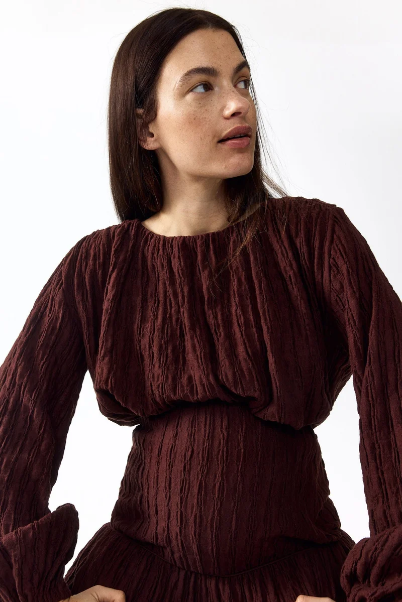 H&M  MAMA Balloon-sleeved top for Women | Best Price UAE