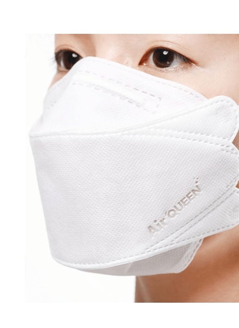 Air QUEEN Pack Of 20 Pieces Nanofiber Filter Face Mask For Adults Face Mask White  - Image 4