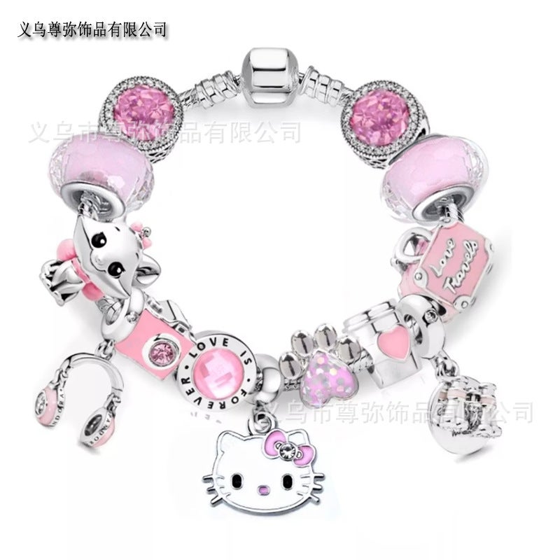 Cartoon Beaded Exquisite Bracelet Supply Cat Mermaid Boys And Girls - Image 2