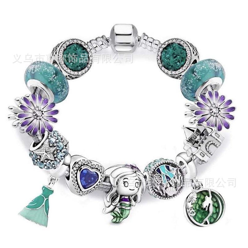 Cartoon Beaded Exquisite Bracelet Supply Cat Mermaid Boys And Girls - Image 3