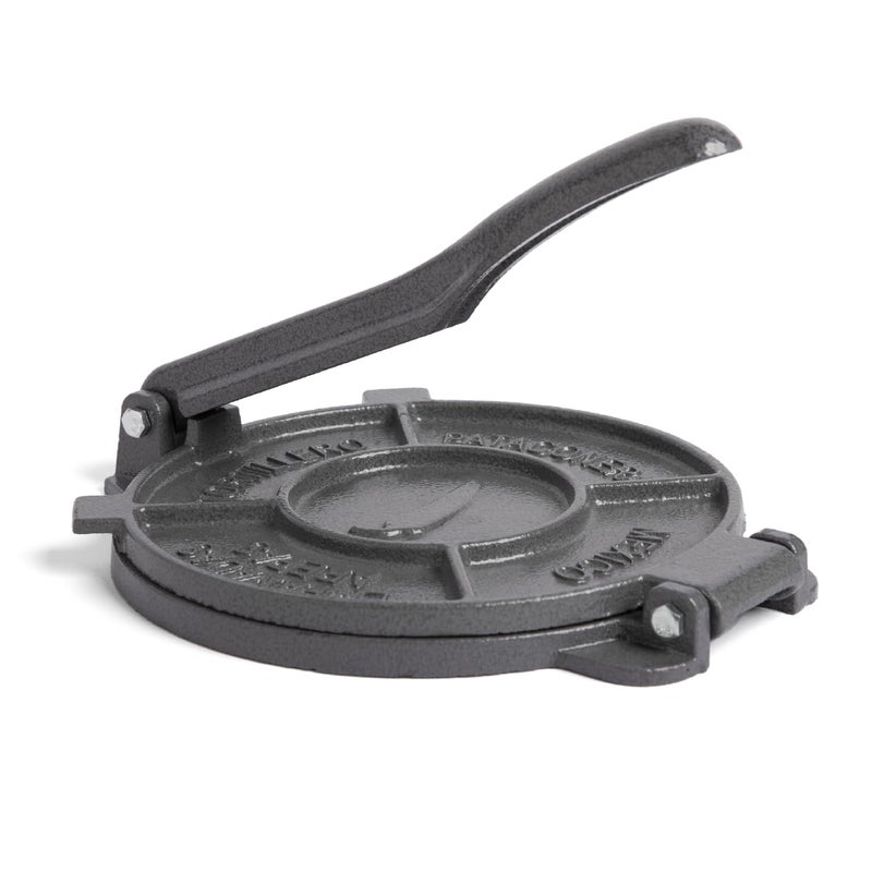 Alpha Living Tortilla Press â€“ 8 Inch Cast Iron Quesadilla Maker â€“ Heavy Duty Empanada Maker Press â€“ Cast Iron Tortilla Maker for Kitchen, Home Use - Image 1