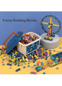 Arabest 600 Piece Building Bricks Set- 10 Classic Colors, Bulk Building Blocks Play Set, Generic Brick Building Parts, for Boys and Girls, with Storage Box  - Image 3