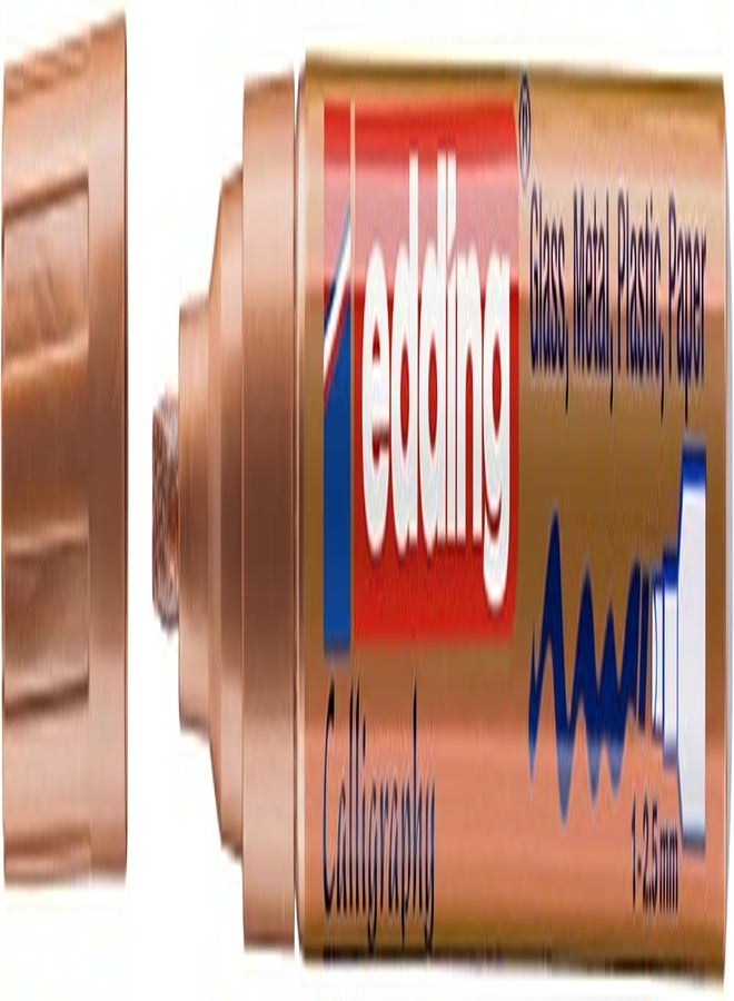 edding 753 Gloss Paint Marker Calligraphy - Copper - 1 Paint Marker - Calligraphy Nib 1-2.5 mm - for Glass, Stone, Plastic, Paper - Waterproof, Highly Opaque - Bullet journals, Hand Lettering - Image 2