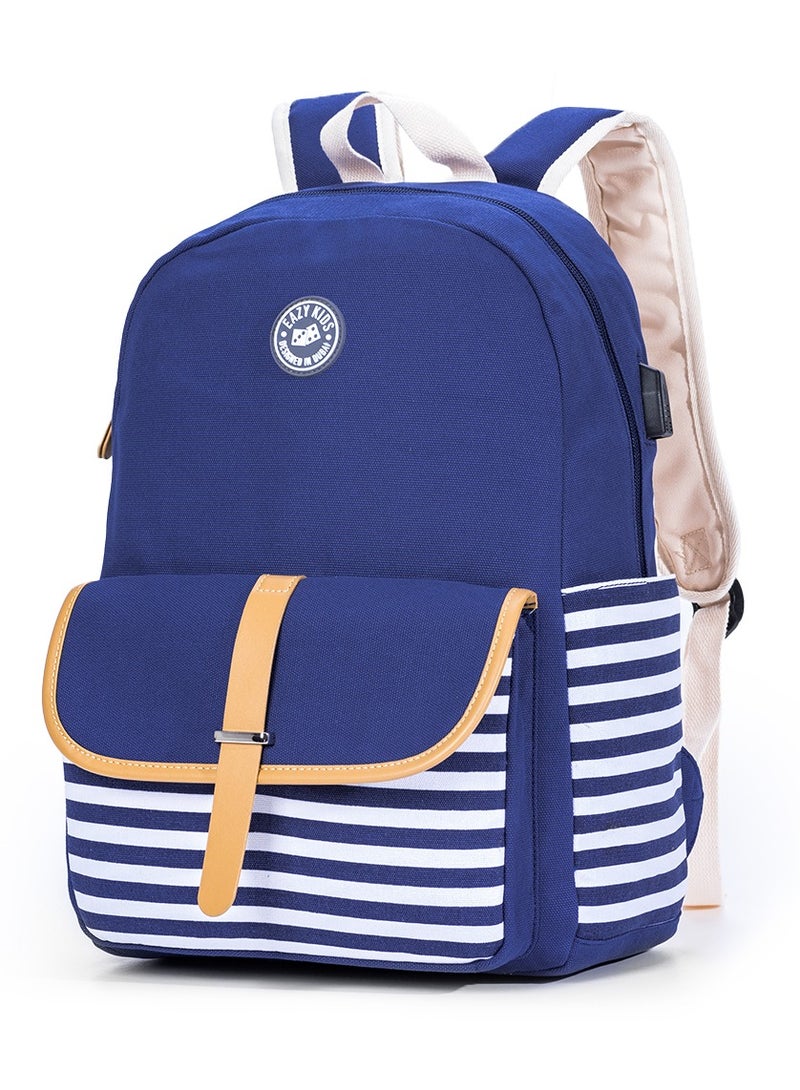 Eazy Kids حقيبة مدرسية كلاسيكية - زرقاء - Image 3