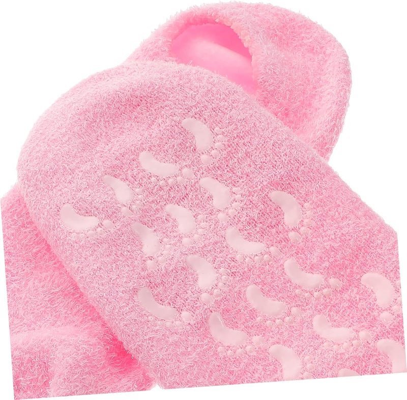 Outanaya 4pcs Gel Moisturizing Spa Gloves and Socks for Cracked Dry Skin Reusable Hand and Foot Care for Women Comfortable Hydration Treatment Skin-Friendly Gel Material - Image 5