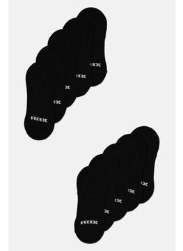 RBX Women 10 Pairs Brand Logo Low Cut Socks, Black  - Image 2