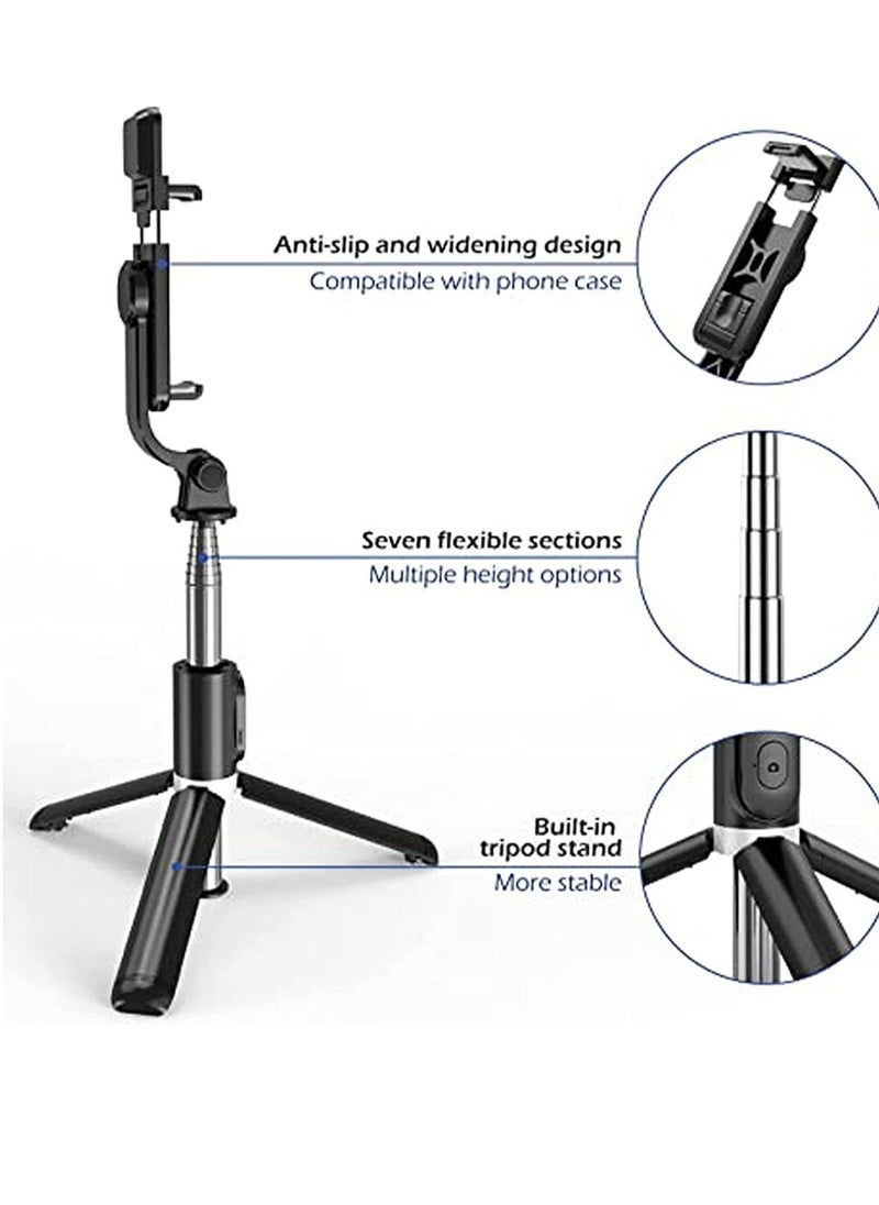 Raxoom Portable Selfie Stick Tripod with Light with Detachable Bluetooth Remote,41 Inch Extendable Tripod Compatible with IPhone 13 Pro/12/11 Pro/Max/XS/XR/X - Image 2