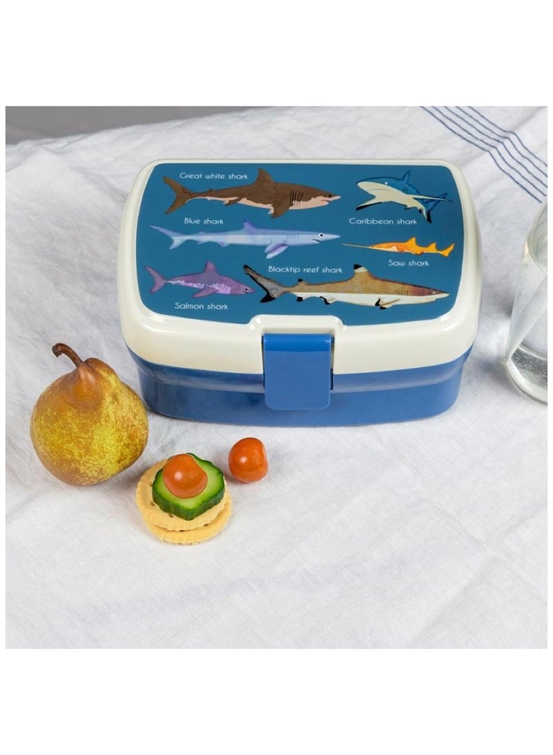 Rex London Sharks Lunch Box With Tray - Image 4
