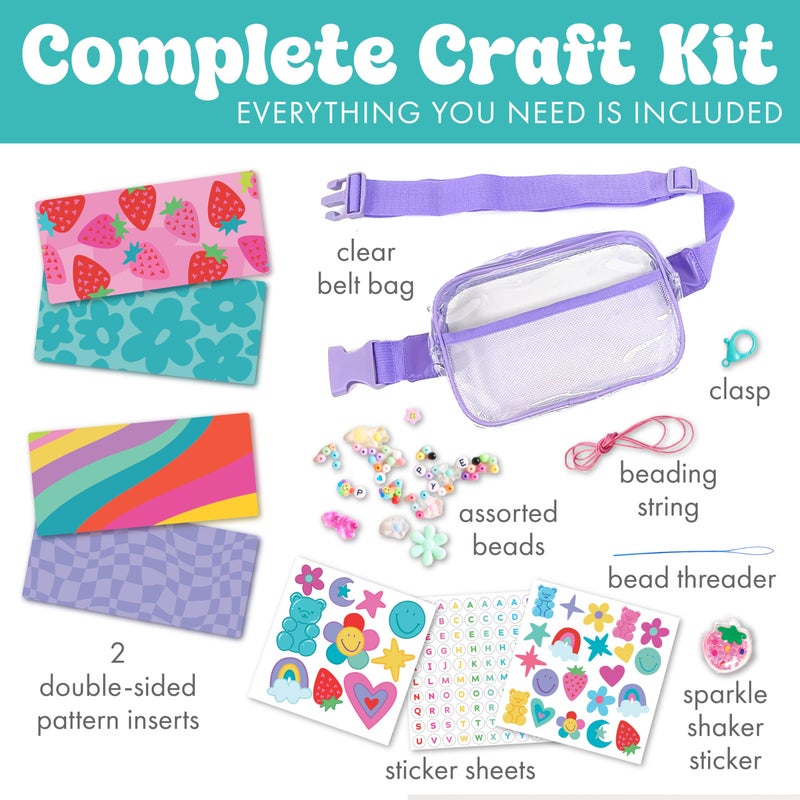Creativity For Kids Chic Boutique Belt Bag: Diy Girls Art & Craft Kit  Girls Toys Age 6-8+  Crafts And Cute Stuff For Girls  Birthday Gifts For Girls - Image 3