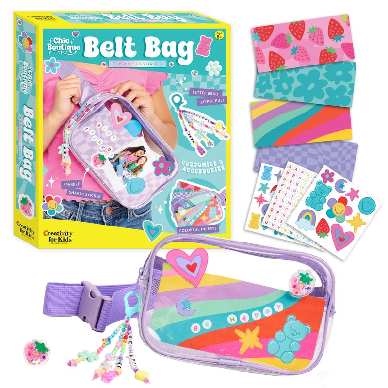 Creativity For Kids Chic Boutique Belt Bag: Diy Girls Art & Craft Kit  Girls Toys Age 6-8+  Crafts And Cute Stuff For Girls  Birthday Gifts For Girls - Image 1
