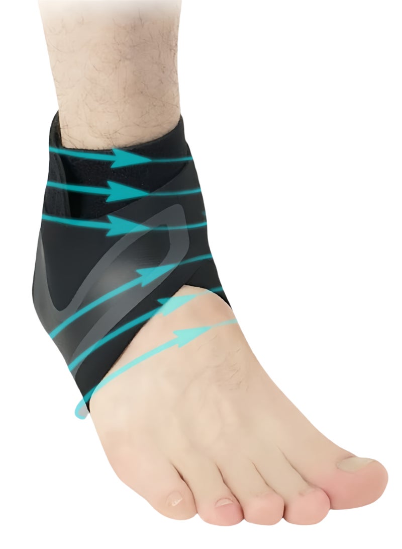 1 Pair of Men's and Women's Ankle Braces - Breathable, comfortable, adjustable, suitable for running, basketball, minor Achilles tendon sprains, joint pain relief, injury recovery, one-size-fits-all ankle supports - Image 2