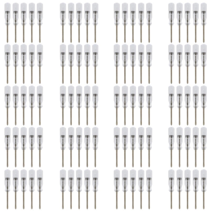 Gennel 100Pcs Bulk Pack 45Mm X 2Mm 2.0Mm Mini Size Cross Phillips Screwdriver For Hdd Laptop Mobilephone Repair Diy - Image 1