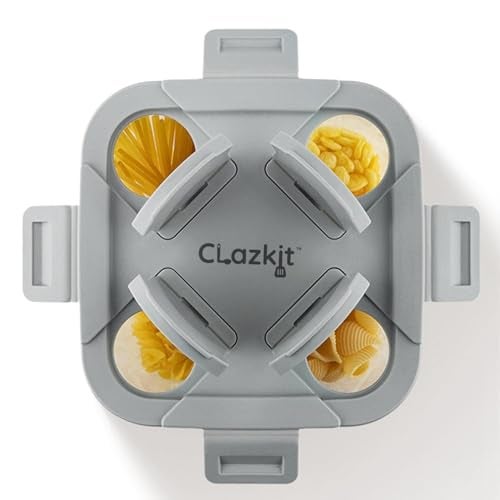 Clazkit Square Airtight Transparent Plastic Lock Food Storage 4 Section Container Jar for Grocery, Fridge Container Pack of 1, 2000ML - Black - Image 4