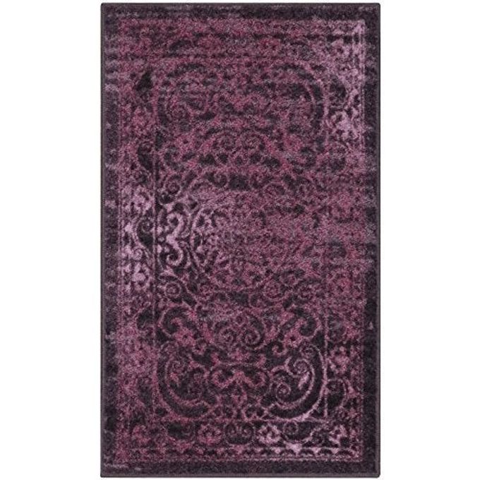 Maples Rugs Pelham Transitional Area Rugs Made in USA Washable, Non Slip, Indoor Carpet for Entryway, Foyer, Kitchen, and Bathroom, 1'8 x 2'10, Wineberry - Image 4