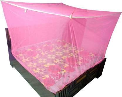 Indian 3x6.5 Pink Colour, King Size, HDPE Mosquito Net for Baby/Bedroom/Family/Queen/King Size Bed/Garden/Door/Colour -(Pink) Size -(3X6.5) - Image 2