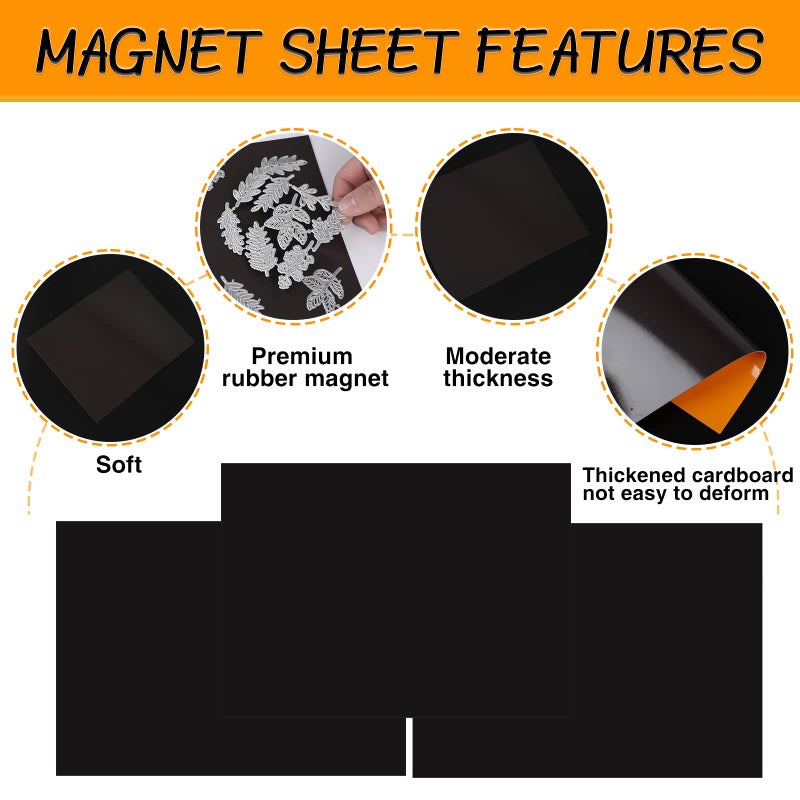 YixangDD 20 PCS Stamp and Die Storage Bag and Rubber Magnetic Sheets,die Storage Set for Storage Die Cutting, DIY Scrapbooking - Image 5