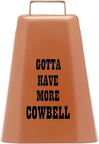 Bevin Bells ''Gotta Have More Cowbell'' (XL) | Kentucky Cow Bell w/Copper Color | Made from Steel | Loud Noise Makers w/Handle | Made in USA | 21047 - Image 1