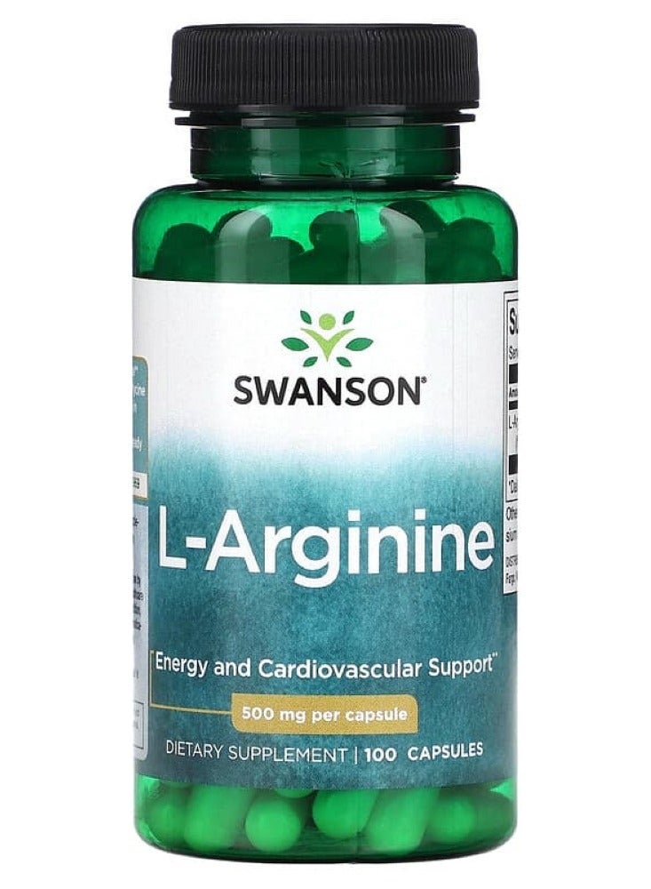 SWANSON L-Arginine 500 mg 100 Caps