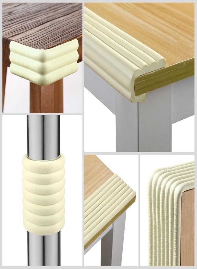 Blikiz Meter, Edge Protector, Baby Proofing Edge Protector Strip for Kids, Corner Protector for Sharp Edges, Desk, Table, Bed, Safety Cover for Sharp Corners & Edges (W Shape, Cream) - Image 5