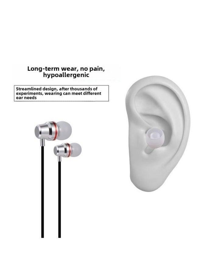 Universal In-Ear Headset Silicone Soft Plug Rubber Cover Ear Cap Bluetooth Earphone Protective Accessories-Color:In-ear Round Mouth [white]]-Model:Storage Box 1 - Image 5